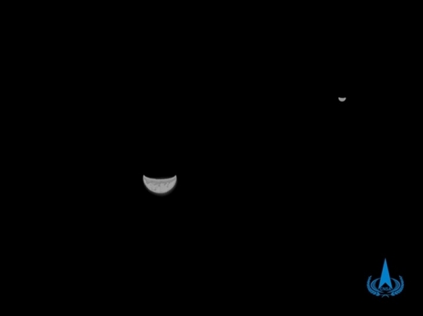 Землю и Луну удалось снять на одном фото