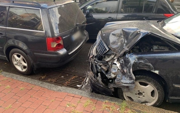 В Киеве водитель разбил пять авто, убегая от копов