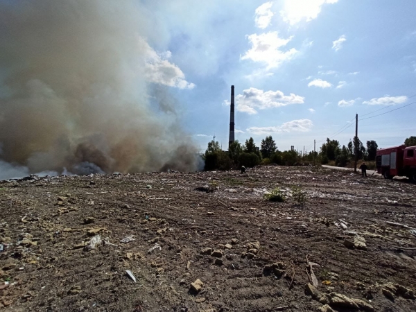 В Киеве из-за пожара на свалке несколько районов заволокло дымом