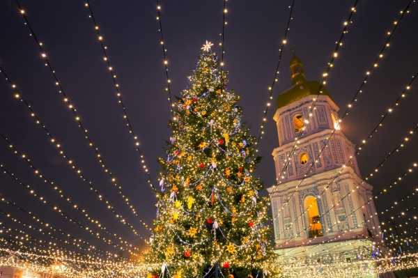 На елку и празднование Нового года в Киеве планируют потратить около 30 млн грн