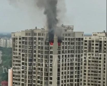     Новости Киева - горит 25-этажный дом - новости Украины    