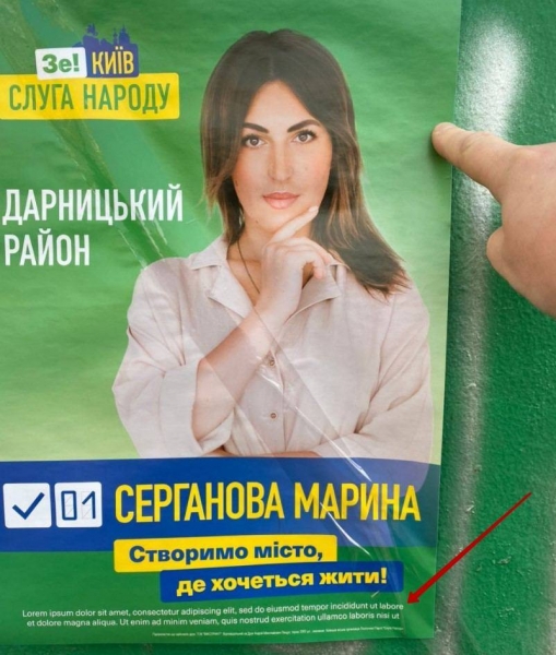     Выборы-2020 - "слуга народа" угодила в конфуз с цитатой на плакате    