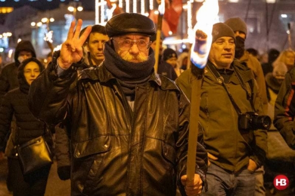 В Киеве закончилось факельное шествие ко дню рождения Бандеры