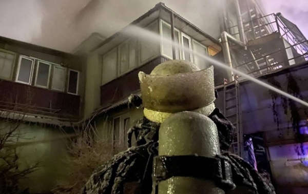 В Киеве горело трехэтажное офисное здание