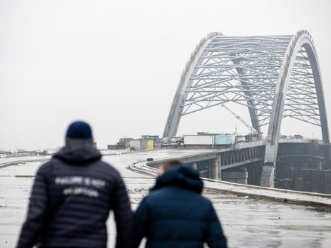 "Укравтодор" предложил взять на баланс Подольско-Воскресенский мост в Киеве, чтобы достроить его