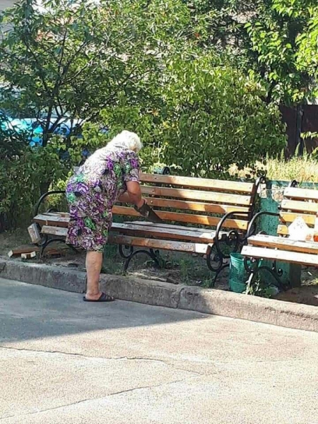 В Киеве пенсионерка распилила лавочки перед домом ради ночного спокойствия