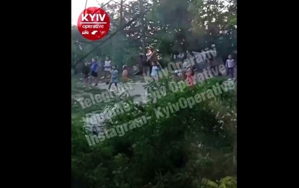 В Киеве дети-ромы забросали камнями поезд. Видео