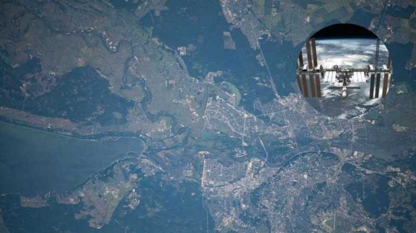 МКС показала Киев из космоса. Фото