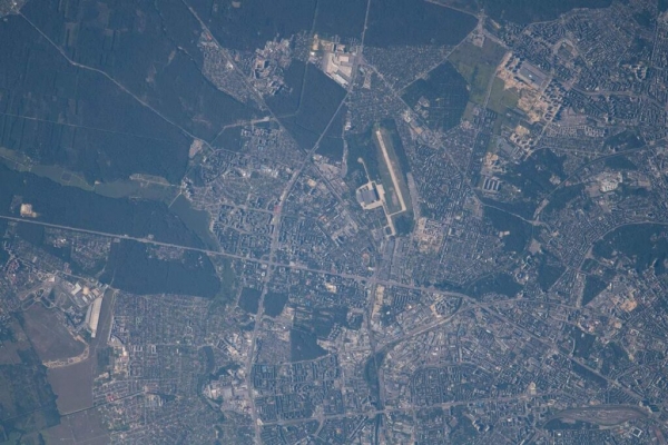 МКС показала Киев из космоса. Фото