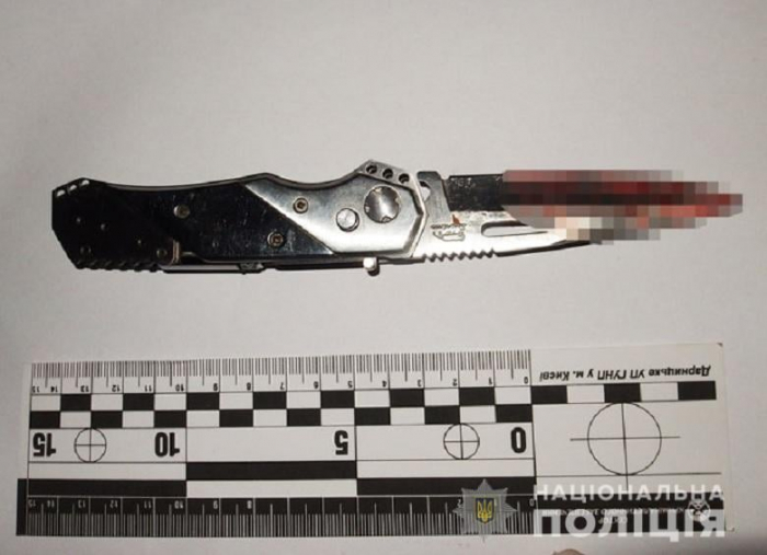 Предполагаемое орудие убийства. Фото: пресс-служба полиции Киева