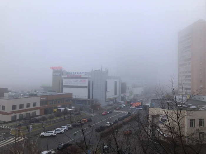 Туман в Киеве. Фото: PRO-kyiv.in.ua