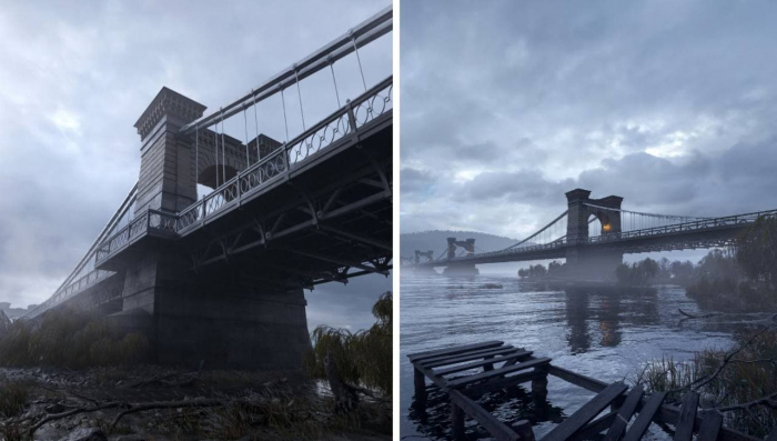 Проект-визуализацию первого киевского моста через Днепр.
