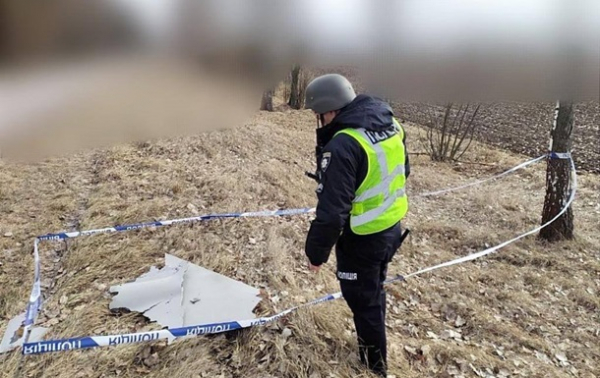 На Київщині знайшли уламки збитого "шахеда"