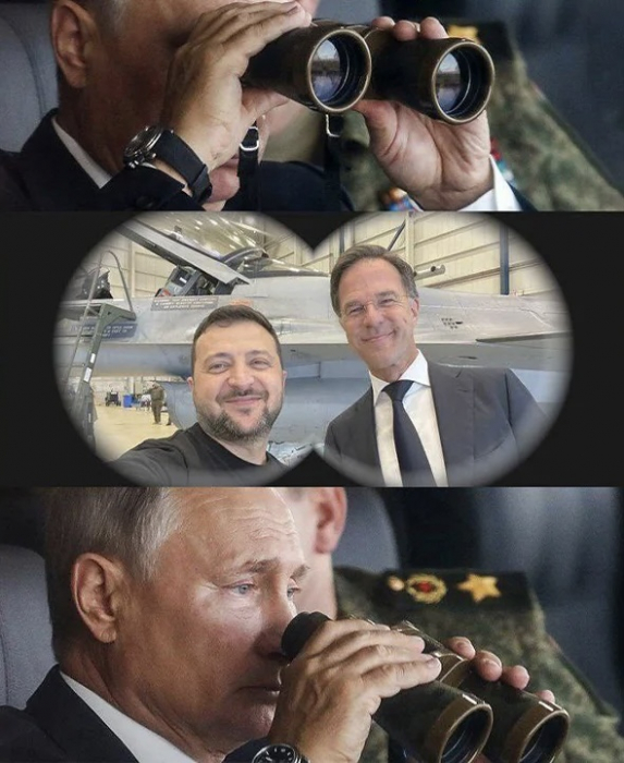 Як українці відреагували на новину про передачу бойових літаків F-16: мем 1