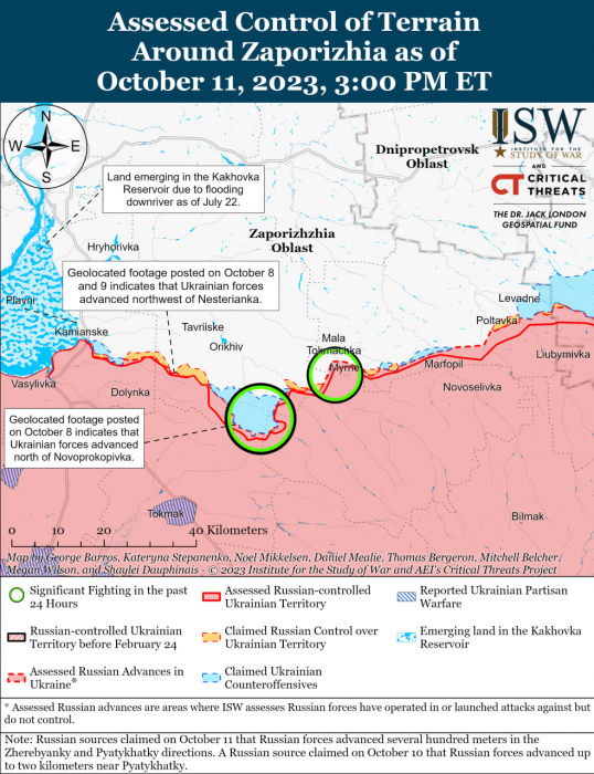 Карта бойових дій в Україні 12 жовтня фото 4 3