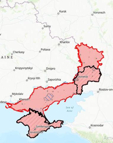 Карта бойових дій в Україні 4 жовтня -