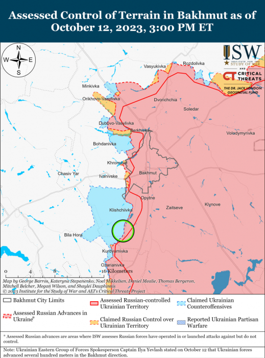 Карта бойових дій в Україні 13 жовтня фото 2 1