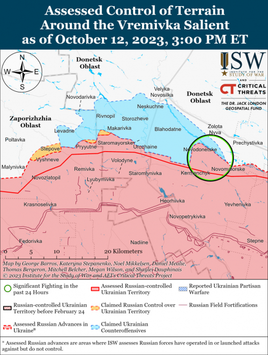 Карта бойових дій в Україні 13 жовтня фото 4 3