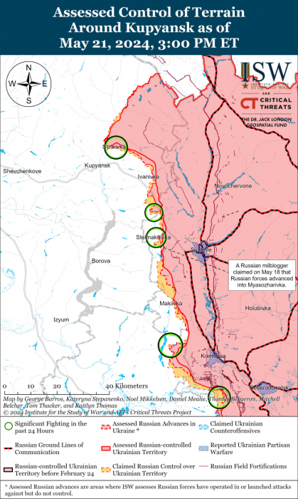 Карта бойових дій.