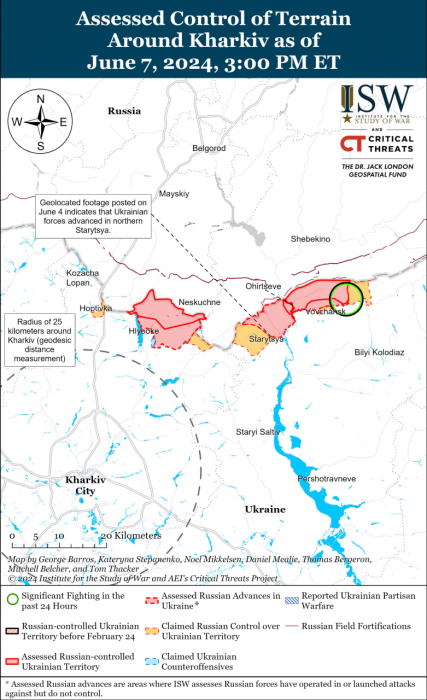Карта бойових дій в Україні.