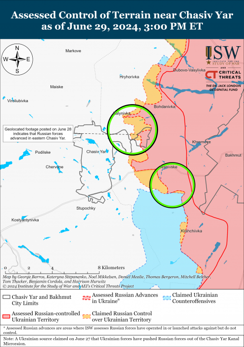 Карта бойових дій 30 червня.
