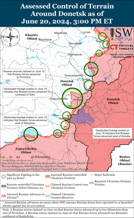 Карта бойових дій.