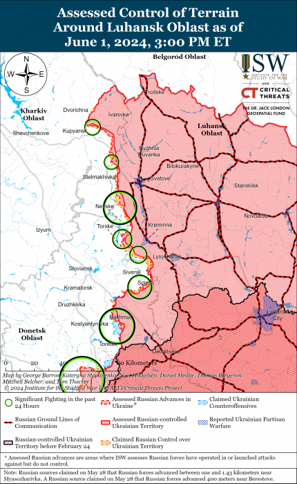 Карта бойових дій.