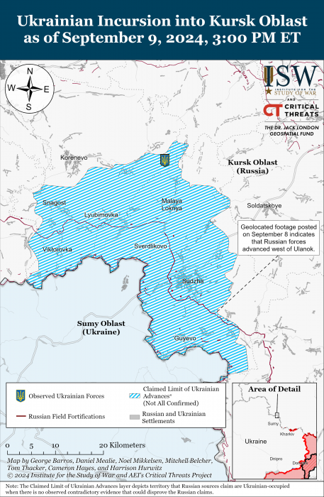 Карта бойових дій. Фото: understandingwar.org