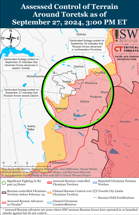 Карта бойових дій. Фото: understandingwar.org