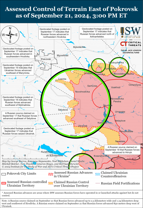 Карта бойових дій. Фото: understandingwar.org