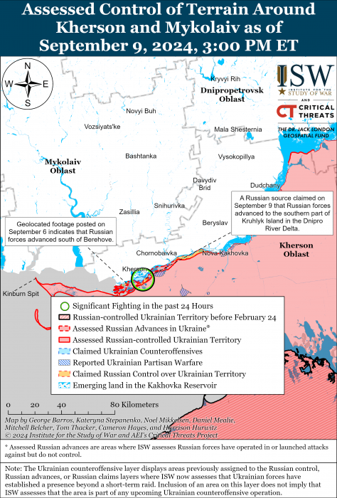 Карта бойових дій. Фото: understandingwar.org