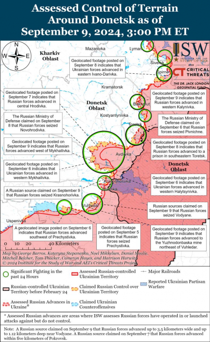 Карта бойових дій. Фото: understandingwar.org