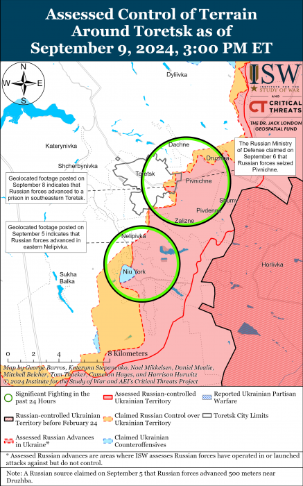 Карта бойових дій. Фото: understandingwar.org
