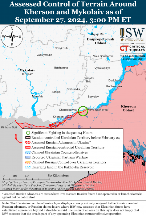 Карта бойових дій. Фото: understandingwar.org