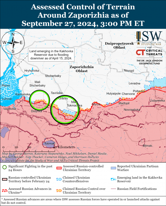 Карта бойових дій. Фото: understandingwar.org