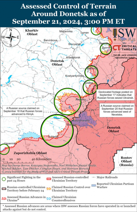 Карта бойових дій. Фото: understandingwar.org