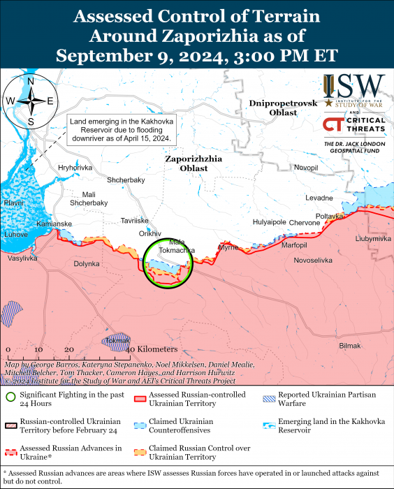 Карта бойових дій. Фото: understandingwar.org