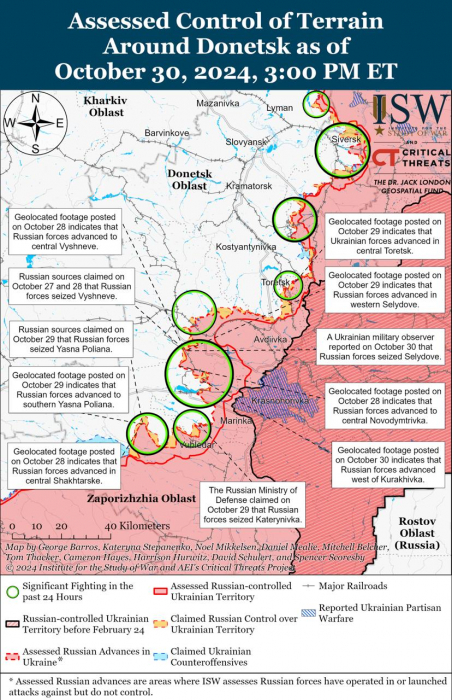 Карта бойових дій. Фото: understandingwar.org