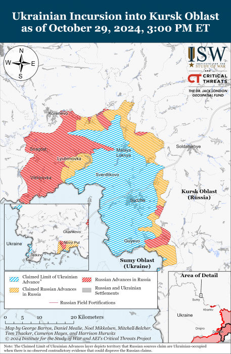 Карта бойових дій. Фото: understandingwar.org