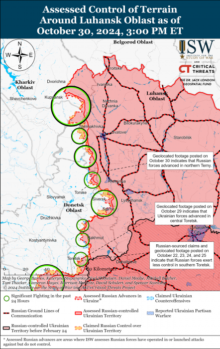 Карта бойових дій. Фото: understandingwar.org