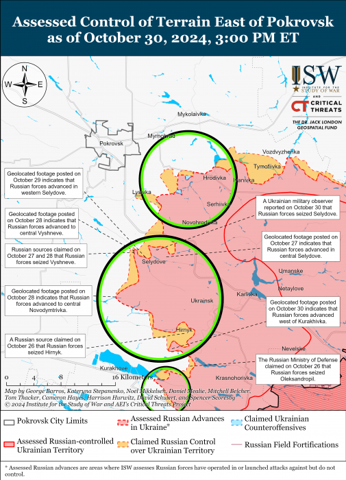 Карта бойових дій. Фото: understandingwar.org