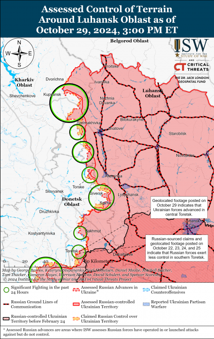 Карта бойових дій. Фото: understandingwar.org