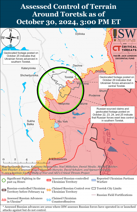 Карта бойових дій. Фото: understandingwar.org