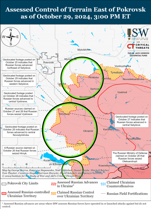 Карта бойових дій. Фото: understandingwar.org