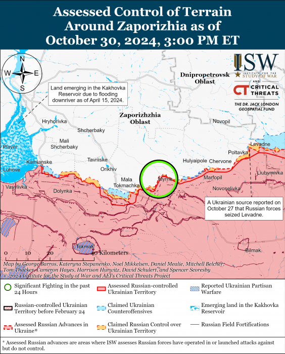 Карта бойових дій. Фото: understandingwar.org